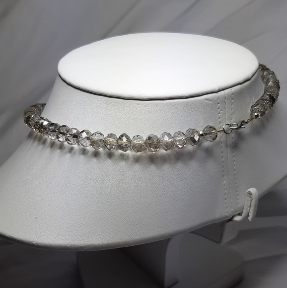 Silver Aurora Borealis Christian Necklace - Picture 5 of 7